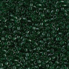 Miyuki delica Beads 11/0 - Transparent dark emerald DB-713
